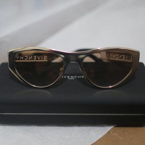 NWT Givenchy Golden Oval Sunglasses.